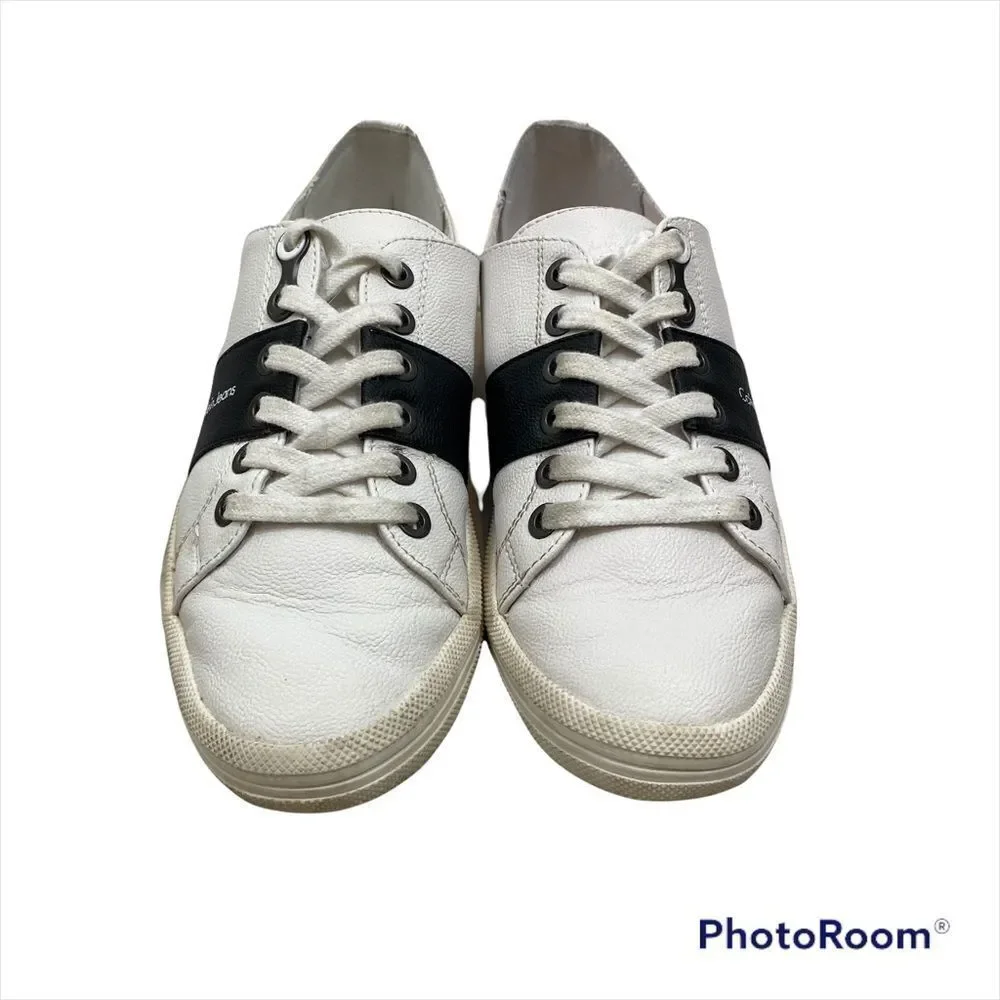 Ladies Calvin Klein Jeans Black and‎ White Lace Up Sneakers Size 7
